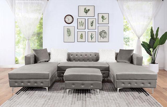 CIABATTONI Sectional, Gray