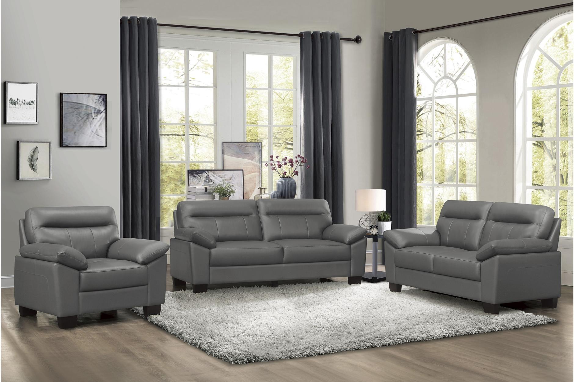 Denizen Loveseat in Dark Gray 9537DGY-2