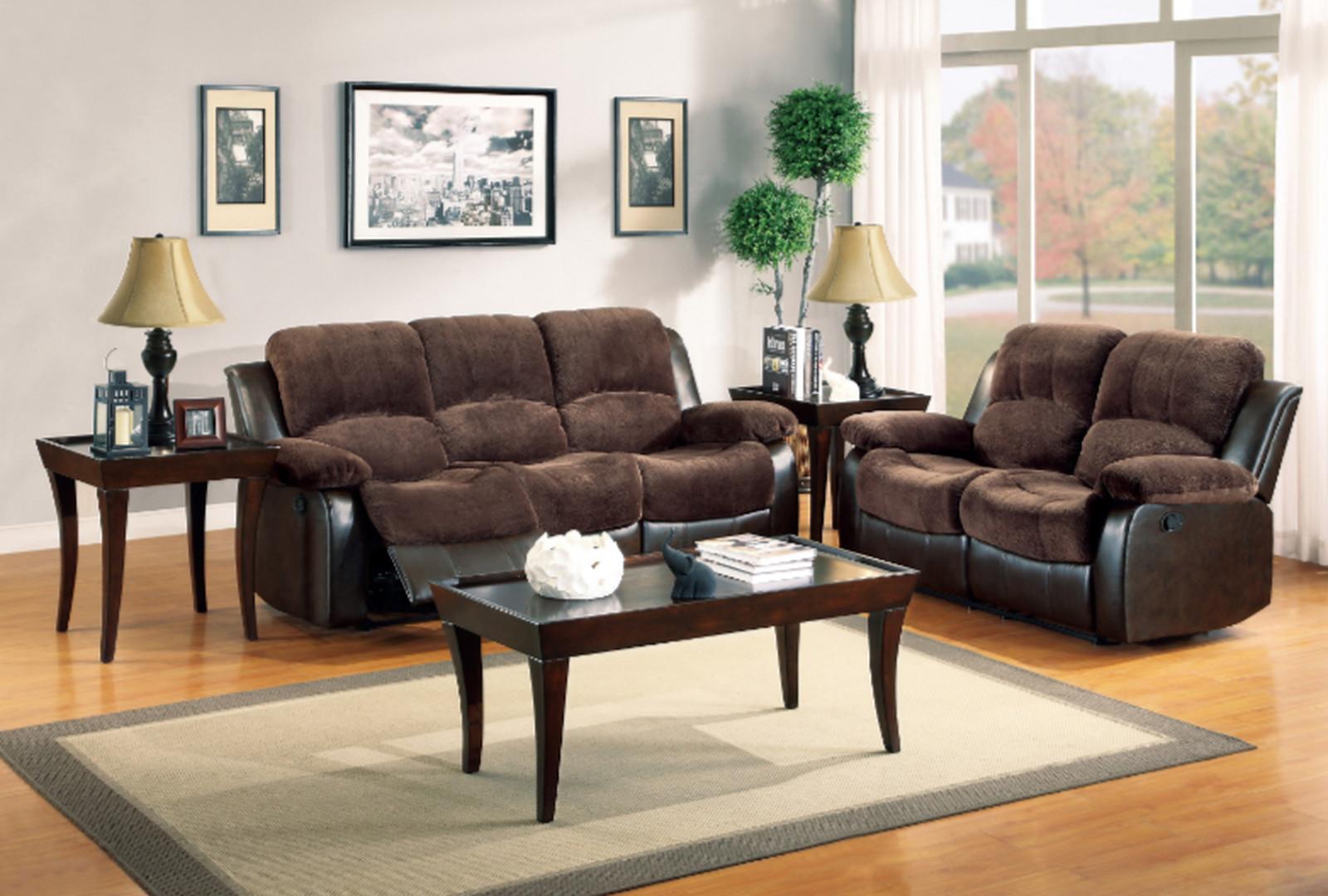 Granley Double Reclining Loveseat in Chocolate 9700FCP-2