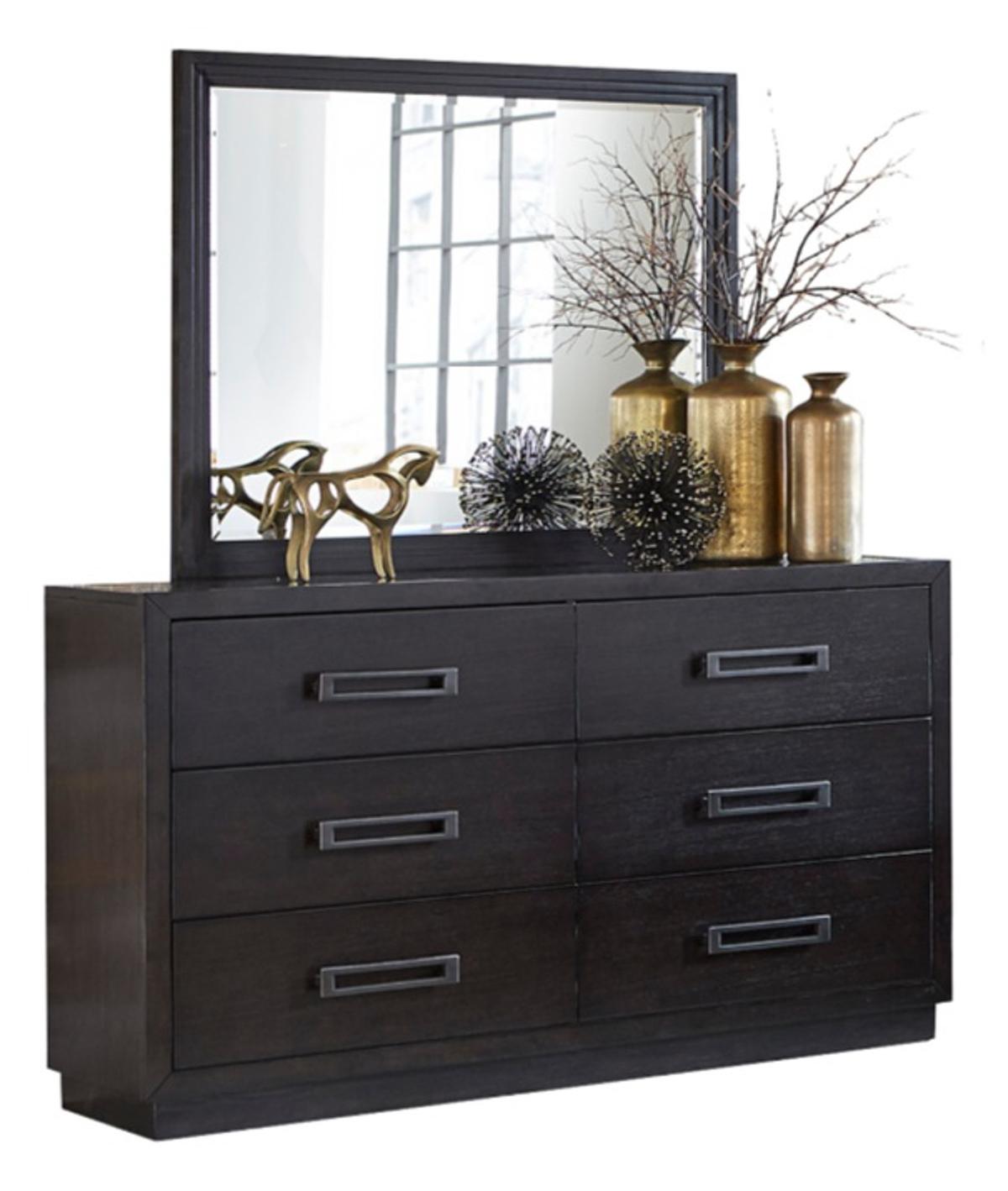 Larchmont Mirror in Charcoal 5424-6