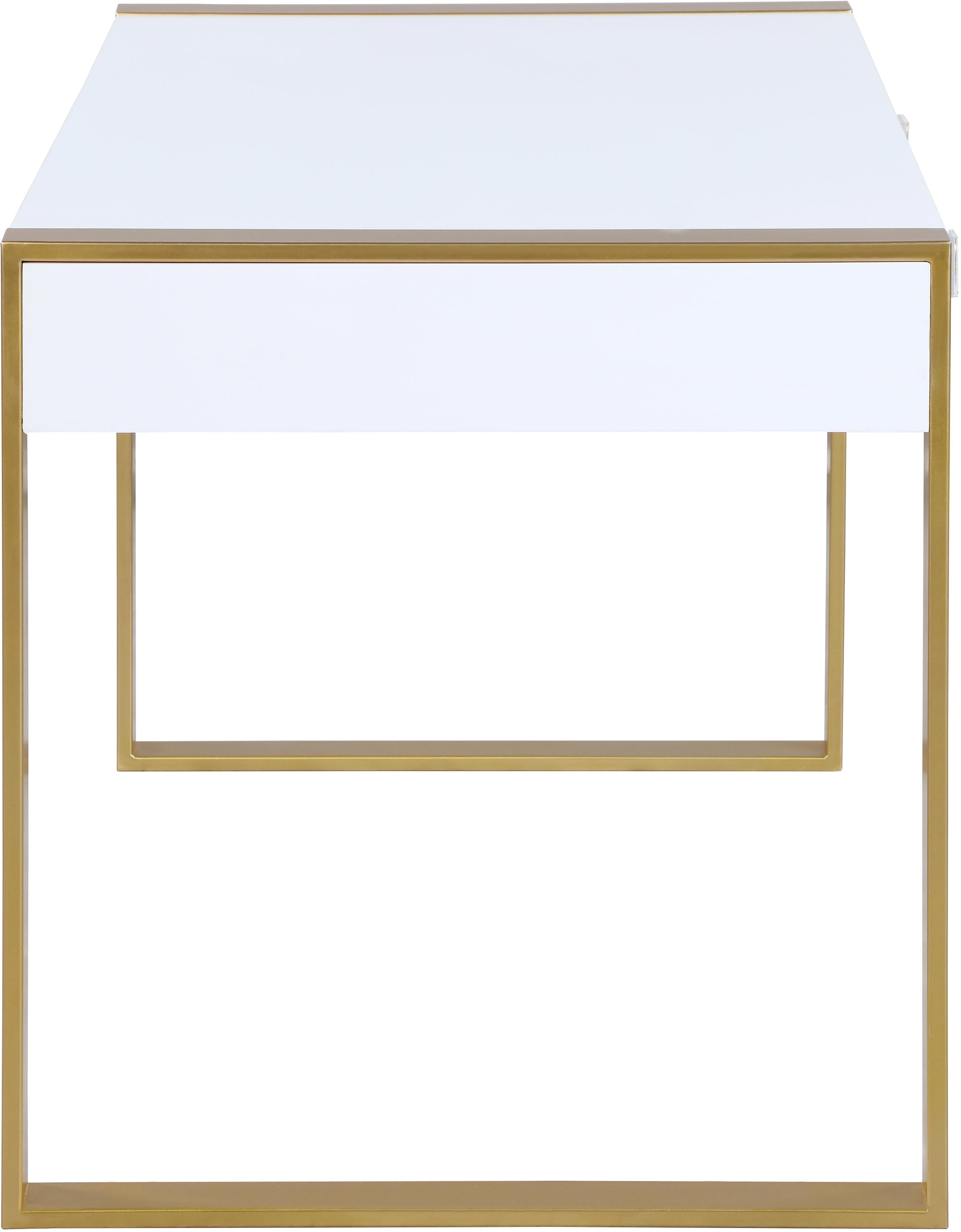 Victoria White / Gold Desk/Console