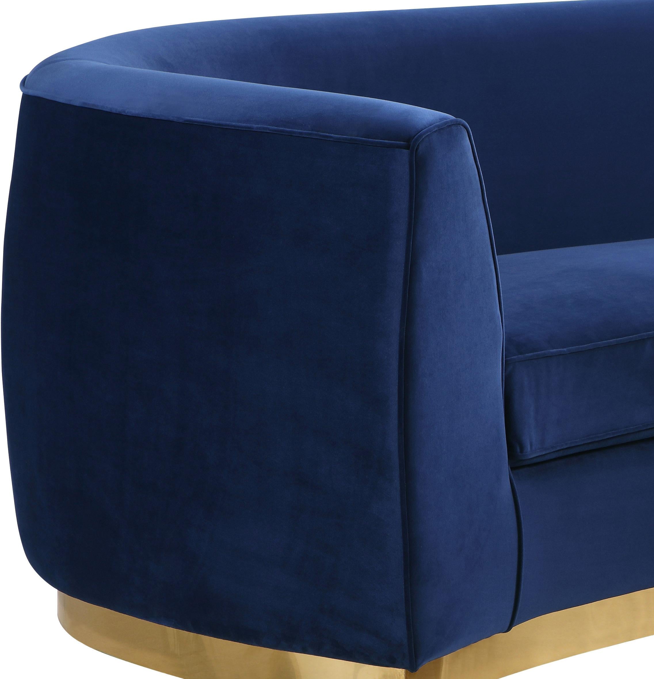 Julian Navy Velvet Sofa