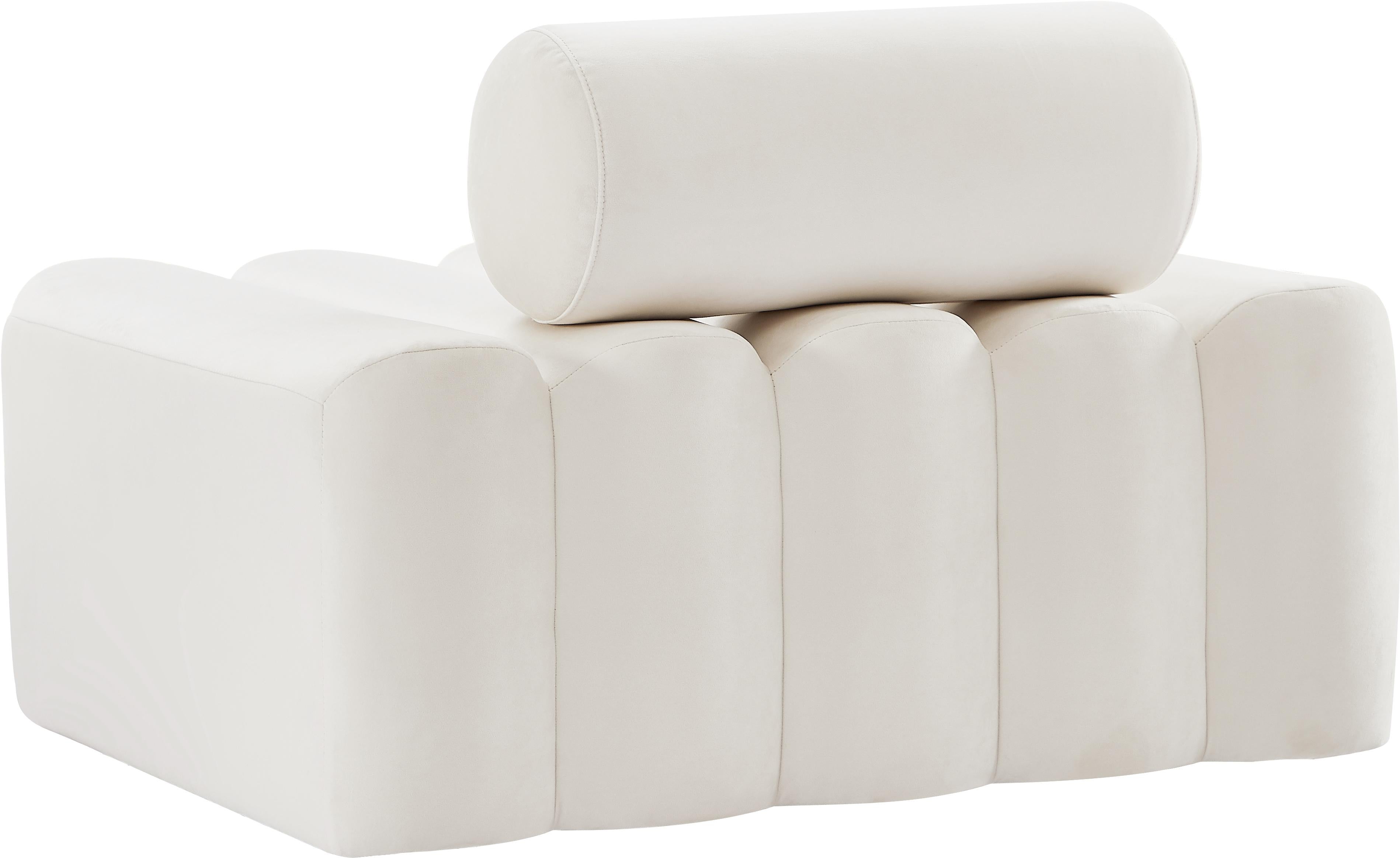 Melody Cream Velvet Chair