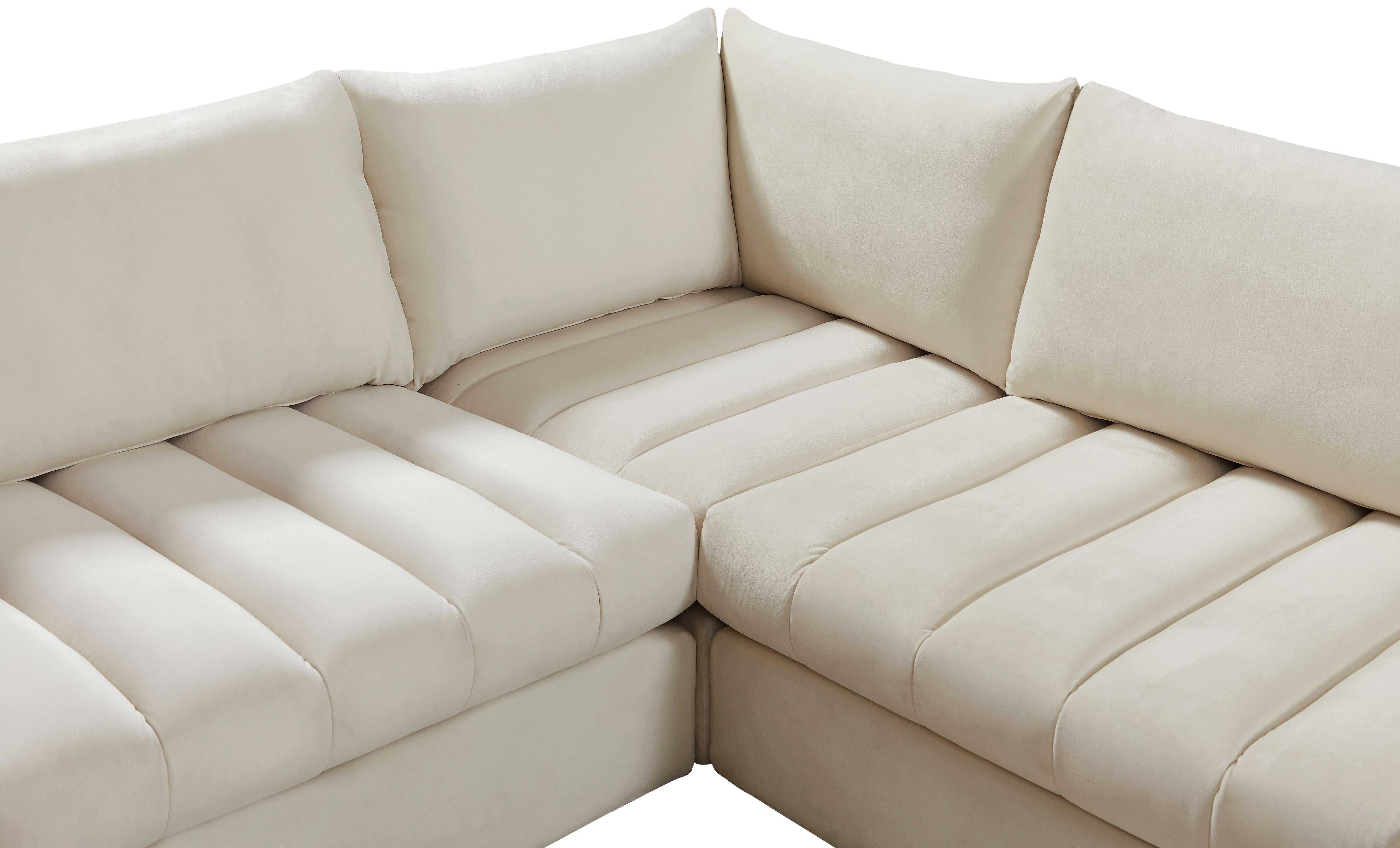 Jacob Cream Velvet Modular Sectional