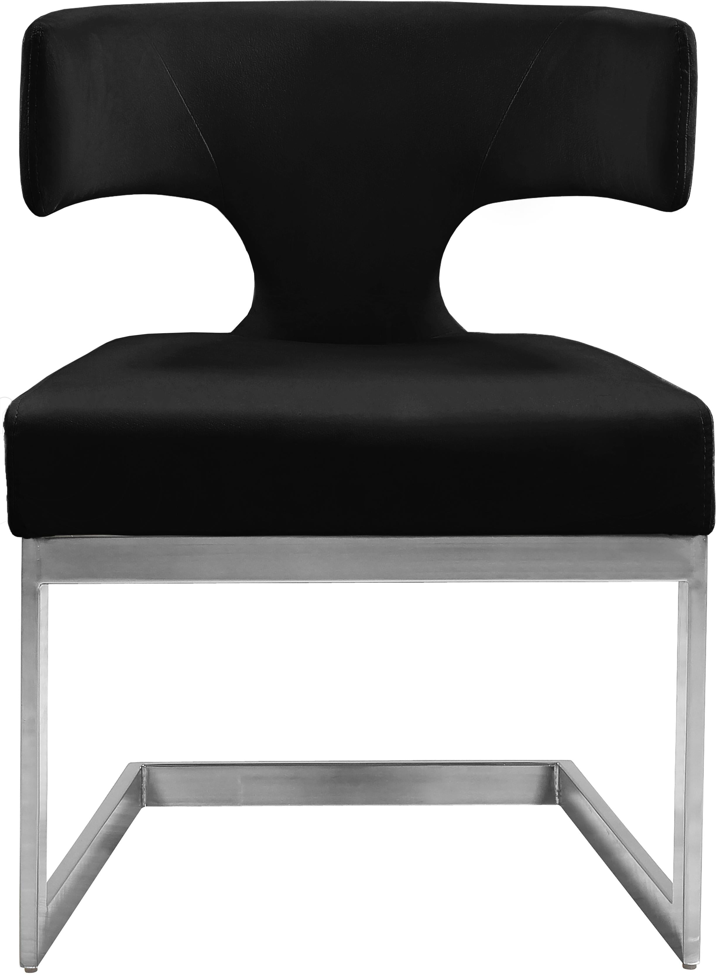 Alexandra Black Velvet Dining Chair