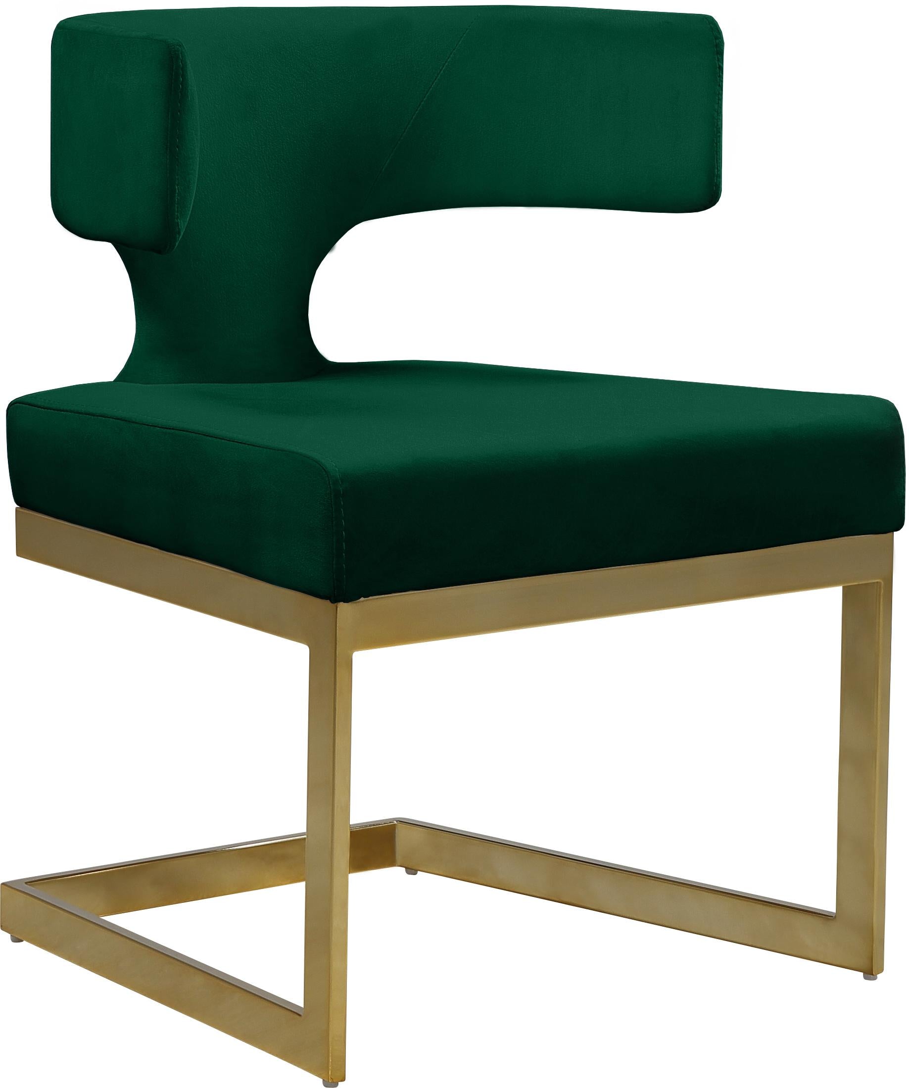 Alexandra Green Velvet Dining Chair