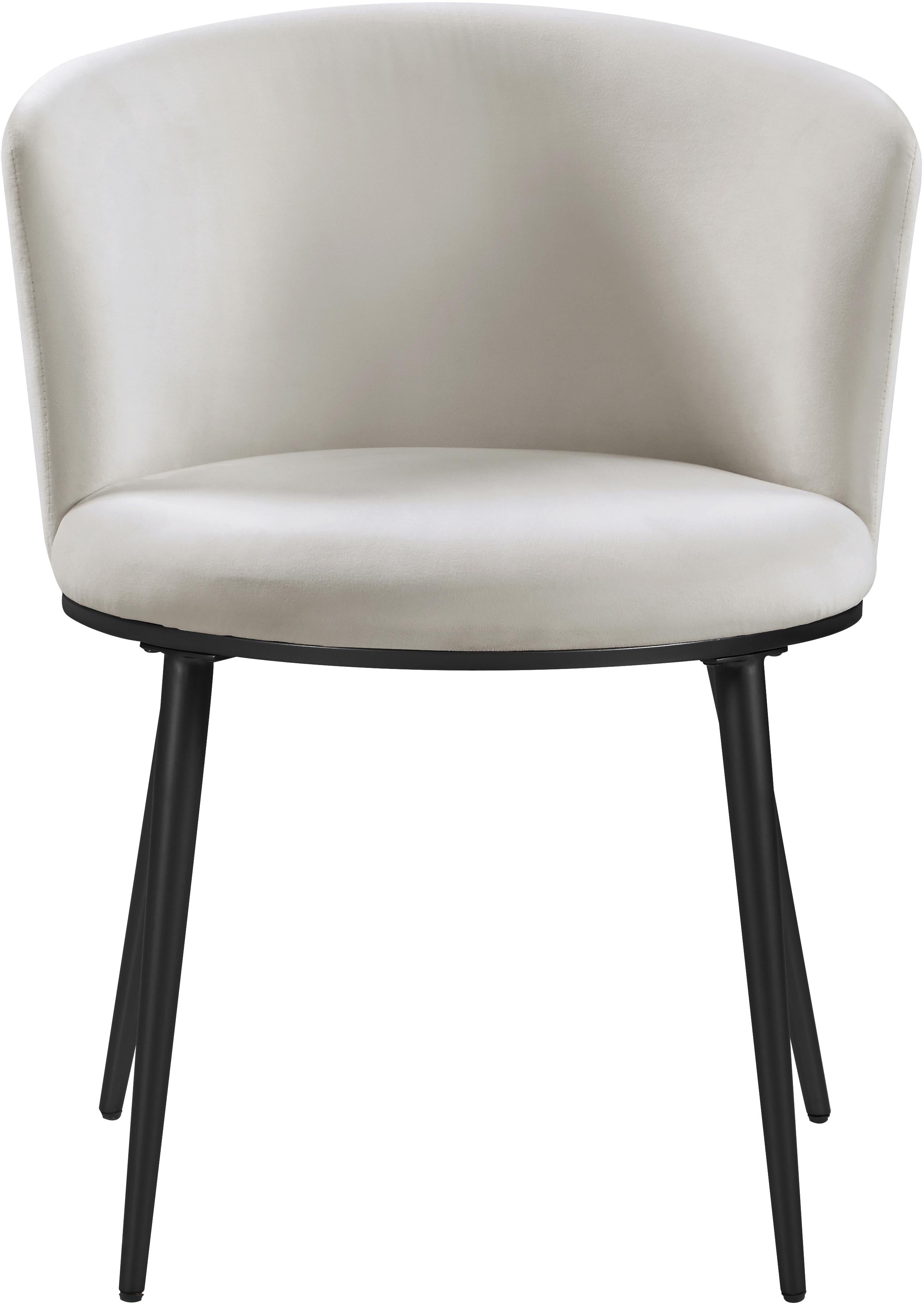 Skylar Cream Velvet Dining Chair