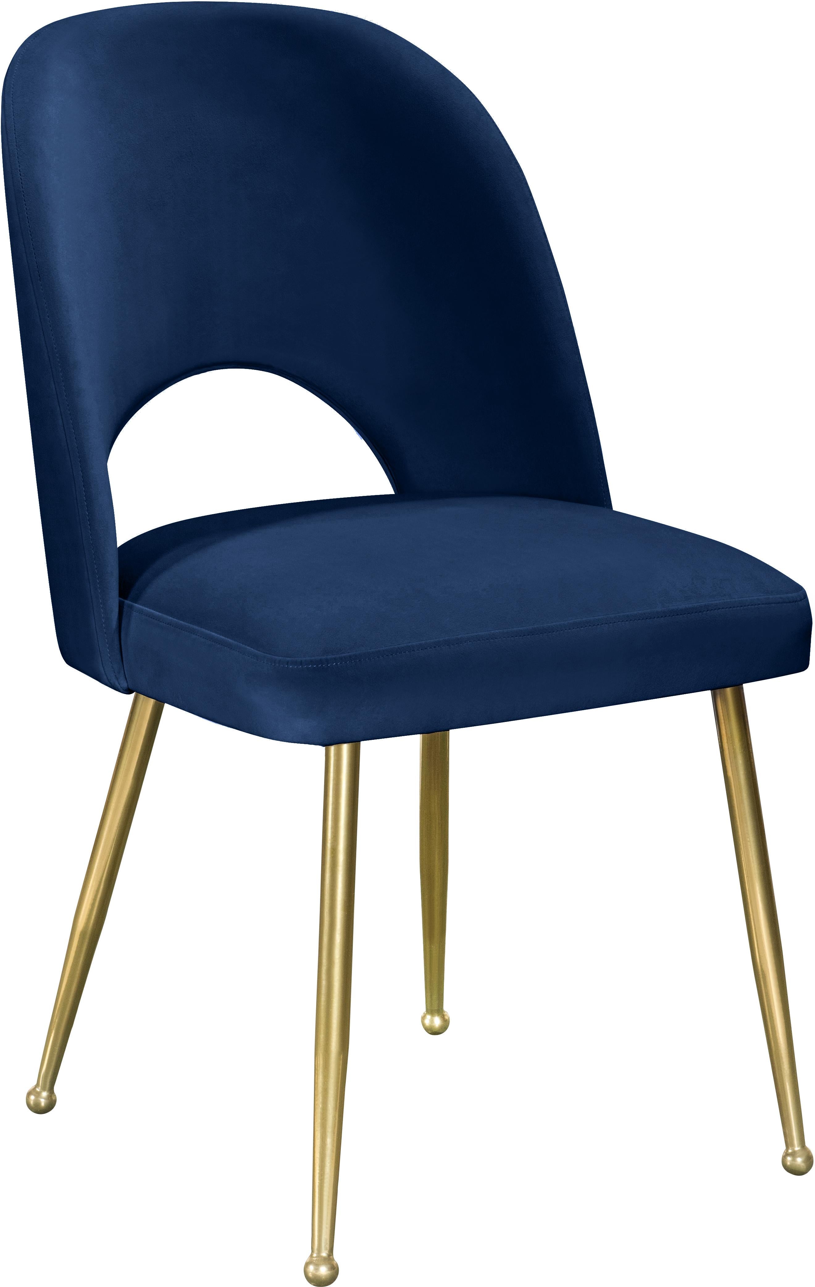 Logan Navy Velvet Dining Chair